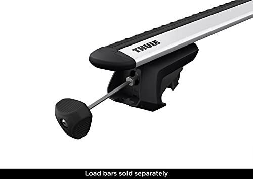 Evo Raised Rail Roof Rack Foot Pack - Easy Install, Black