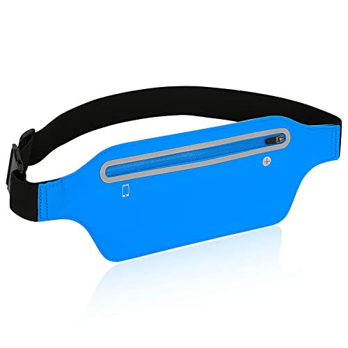 Waterproof Fanny Pack for Running - Adjustable Waist Belt - Blue