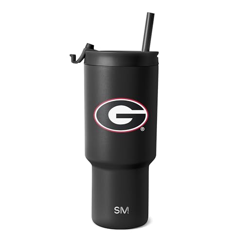30oz Insulated Tumbler with Straw | Officially Licensed Collegiate Water Bottle | Perfect Gift for Football Fans