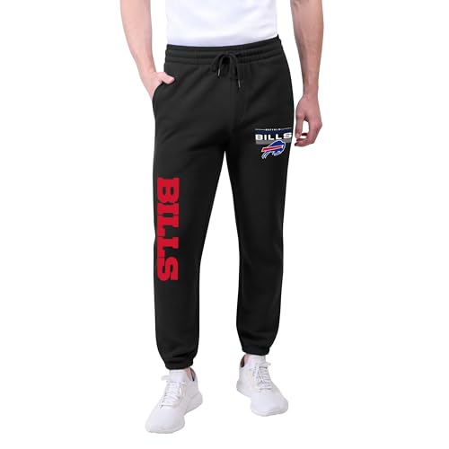 NFL Super Soft Game Day Jogger Sweatpants - Buffalo Bills - Small - Black