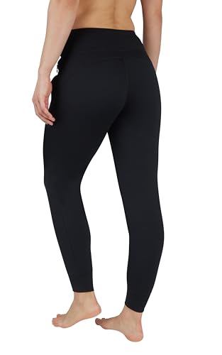 90 Degree By Reflex Women's Black High Waisted Jogger Pants Large Athletic Sweatpants