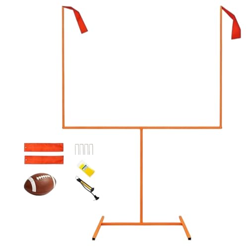 Adjustable Football Goal Post - 8' x 6' Steel Frame for Backyard Training