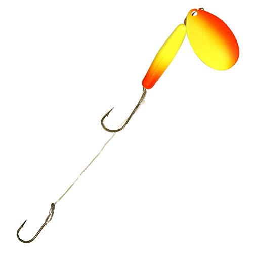 Float'N Crawler Hauler Fishing Rig - Firetiger, #4 Indiana Blade, 40" Leader