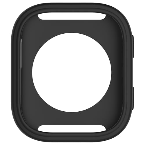 Silicone Sport Band & Case Cover for Amazfit Bip 6 - Black