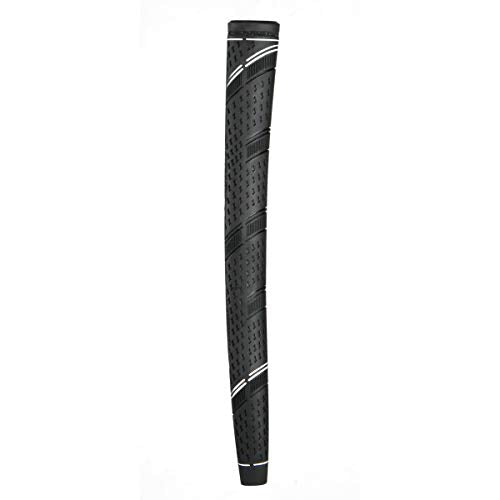 Dual Touch Midsize Putter Grip - Hybrid Pistol Paddle Design - Black