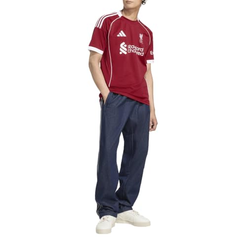 Liverpool FC Home Jersey - adidas Men's Soccer Shirt - Medium / Strawberry Red