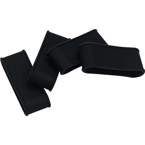 4-Piece Silicone Pickleball Racquet Grip Bands - Flexible Overgrip Seal