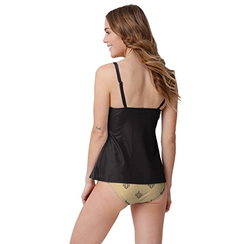 New Orleans Saints Women's Solid Tankini Bikini Top - XL