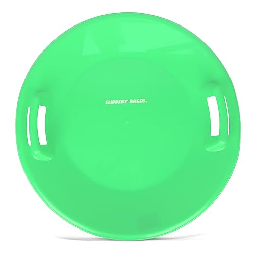 Heavy-Duty Cold Resistant Snow Sled with Handles - Green