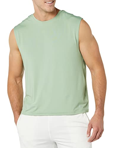 Men's Athletic Base Layer Workout Tank Top - Large / Sage Green