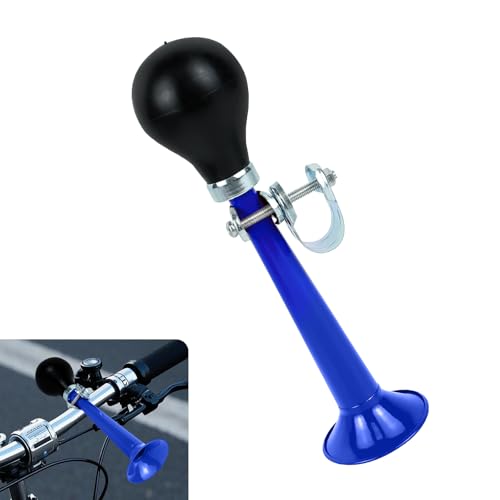Vintage Metal Bicycle Air Horn - High Volume Bugle Horn