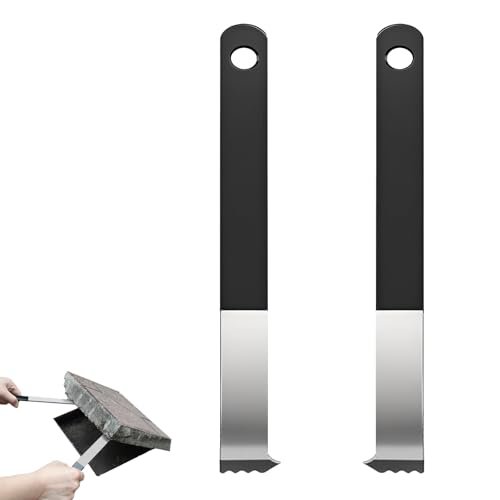 2-Pack Paver Removal Tool Set - Heavy-Duty Paver Puller Tool with Micro-Tooth Design & Dual Gripper Slots, 4mm Thick Steel Construction for Effortless Patio, Lawn, and Garden Paver Brick Removal