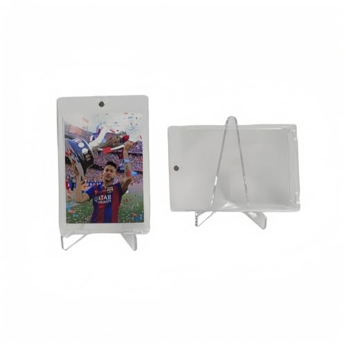 Acrylic Card Display Stand - 5 Pack Clear Mini Easels for Trading Cards & Collectibles