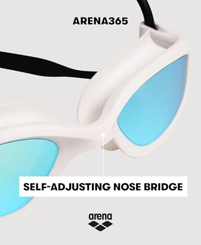 ARENA Unisex Adult Swim Goggles Anti-Fog Clear/Gray Blue - Comfortable Fit