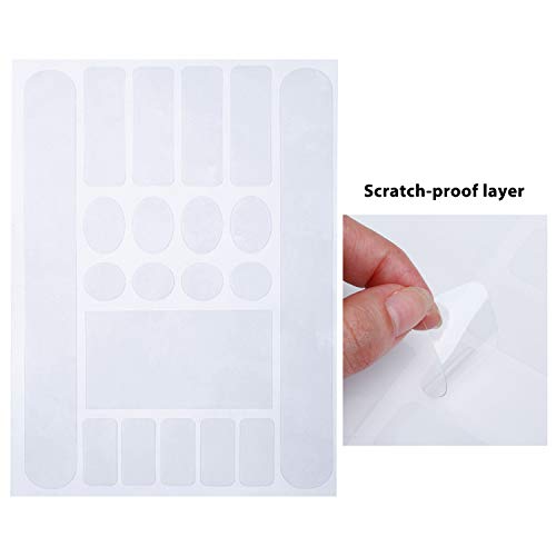Bicycle Chainstay Protector - 3 Pieces Clear PVC Covers