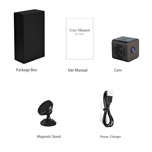 HD Hidden Camera, Wireless Mini spy Camera for Office & Home Security Small Hidden Camera with Night Vision Compatible with Android & iOS