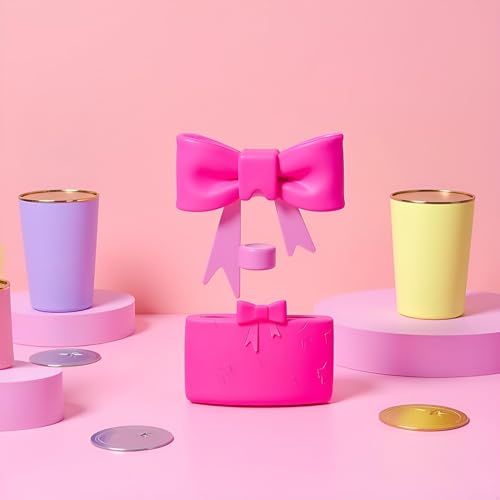 Bow Straw Cover and Silicone Boot Sleeve Set for Tumblers - Rose