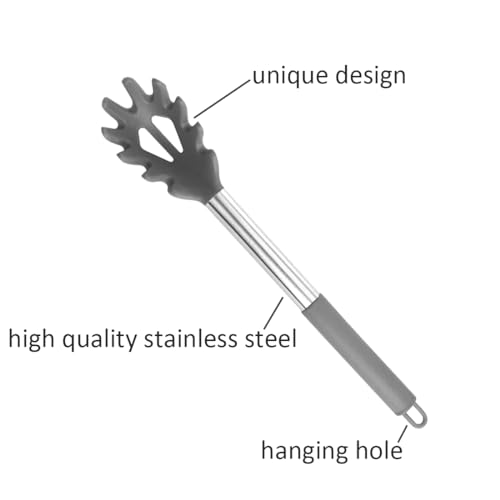 Heat Resistant Silicone Pasta Fork - Professional Spaghetti Server