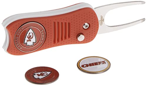 Retractable Divot Tool Set with Magnetic Ball Markers - Kansas City Chiefs