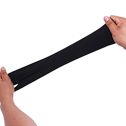 Reusable Hair Dye Gloves - Non-Slip Waterproof Rubber Gloves, Large - Black