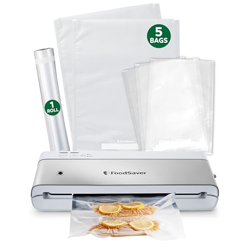 Compact Vacuum Sealer Machine with Bags & Roll - Airtight Food Storage