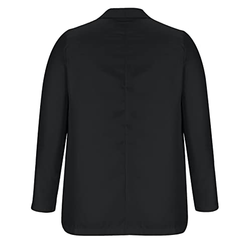 Womens Casual Blazer - Medium Black Long Sleeve Office Jacket