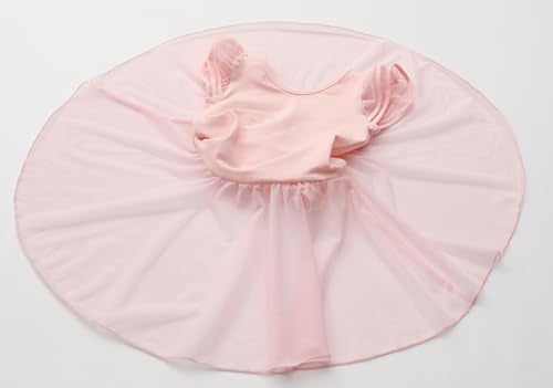 Ballet Leotard Dress for Toddler Ballerina - Ballet Pink, 4-5T