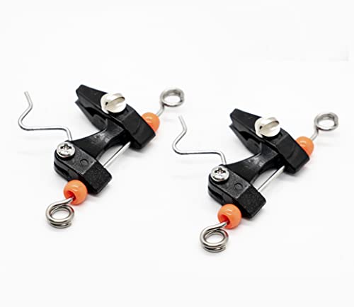 Red Bead Outrigger Release Clips Set of 2 Adjustable Stainless Steel for Boating