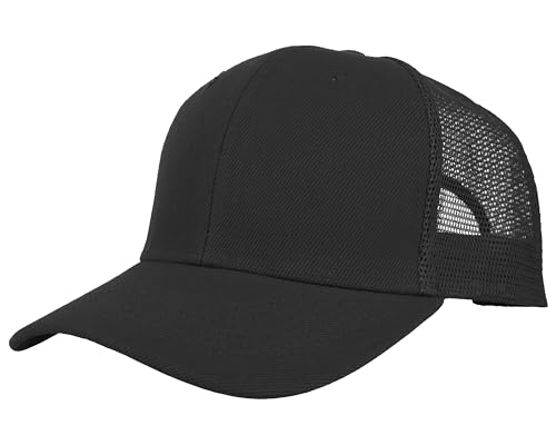 Gelante Mesh Trucker Baseball Cap Snapback Hat Structured Front Panel