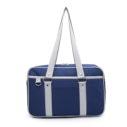 CHERRY SAUCE Kawaii Anime Ita Bag Canvas Shoulder Bag Royal Blue/Grey for Cosplay