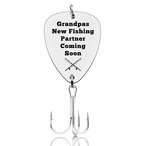 Fishing Lure Gift for New Grandpa - Stainless Steel Hook