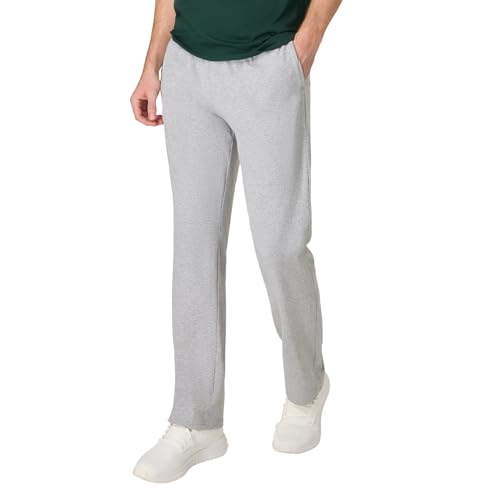Hanes Men's XXL Sweatpants Pack - Black/Charcoal Heather/Light Steel, Open Bottom, Pockets