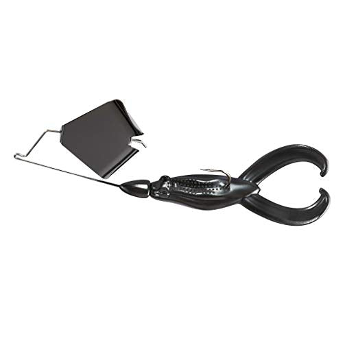 Buzz Toad Fishing Lure with TLAP Bait Keeper - 3/8 oz Black/Black