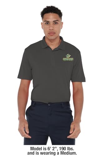 Men's Short Sleeve Polo Shirt - Saint Leo University Logo - Large
