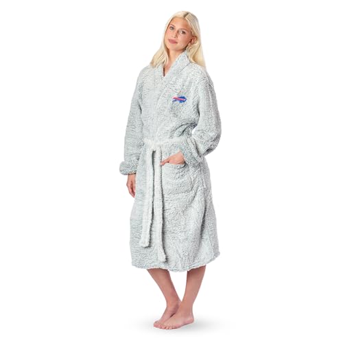 Sherpa Bath Robe - Buffalo Bills - Small/Medium - Gray