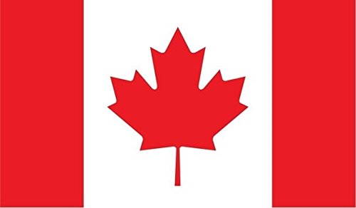 Canada Flag Vinyl Decal - 5x3 Inch Premium Quality Sticker