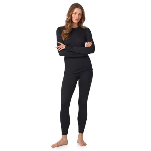 Heavyweight 2-Piece Thermal Underwear Set for Women - Fleece Lined Lounge Set