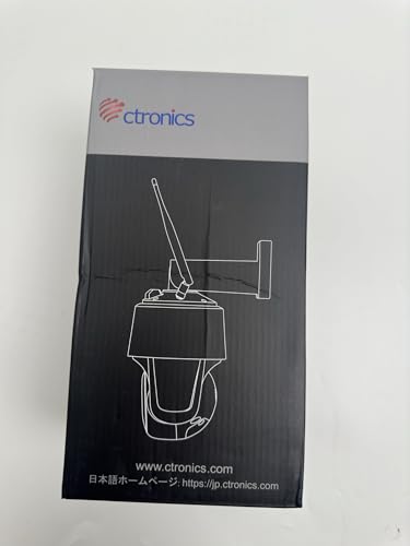 Ctronics 4K 8MP Security Camera Outdoor, PTZ Camera WiFi 2.4/5GHz, AI Human/Vehicle/Pet Detection, Auto Tracking, Color Night Vision, Red & Blue Light Alarm, IP66/Metal