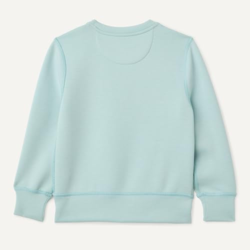 Boys' Relaxed-Fit Crewneck Pullover Sweatshirt - Light Blue, Small