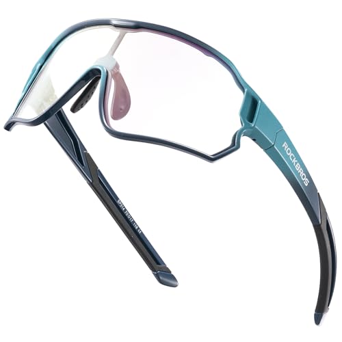 ROCKBROS Kids Photochromic Cycling Sunglasses Blue 8-14