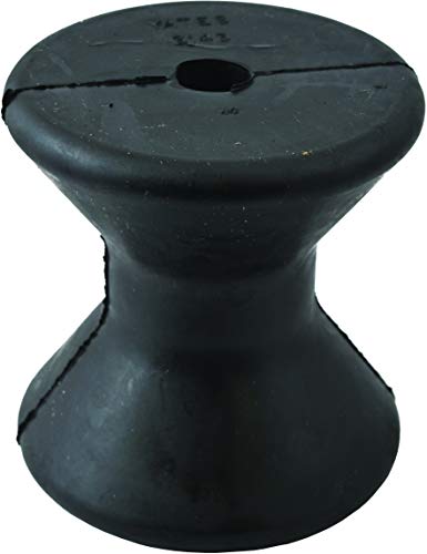 Non-Marring Rubber Boat Bow Roller - 3-Inch