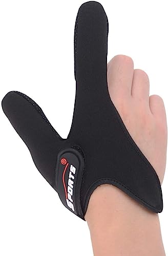 Fishing Gloves - Professional Thumb & Index Finger Glove - Black