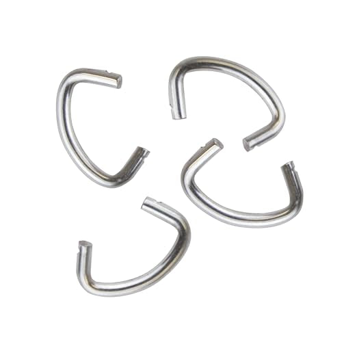 1/2" Galvanized Steel Hog Rings - 100 Heavy-Duty Rings