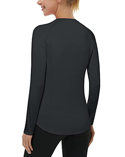 Long Sleeve UV Protection Swim Rash Guard - Gray, Medium