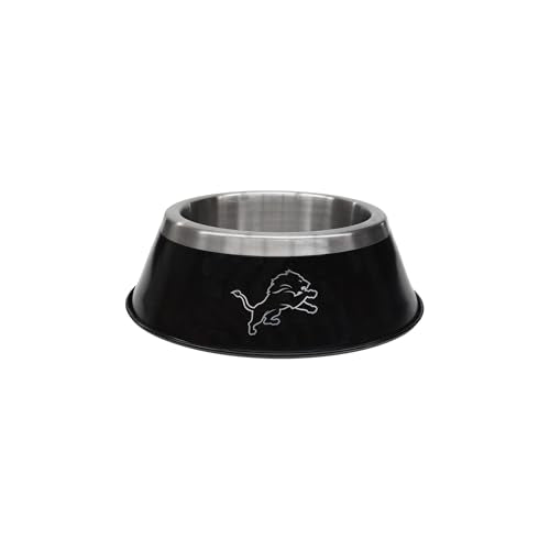 Stainless Steel Detroit Lions Pet Bowl - Small Size