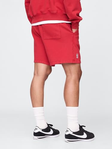 Men's NBA Fleece Athletic Shorts - Bulls Modern Red - Medium