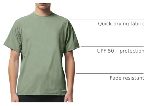 Moisture-Wicking Fishing T-Shirt - UPF 50+ Sun Protection - Bean Green / Medium