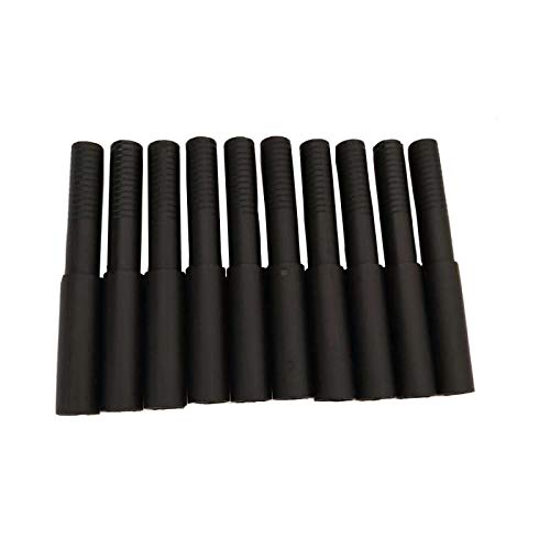 Kepoda 10 Pcs Golf Club Graphite Shaft Extenders, 102mm/4in Length, Black