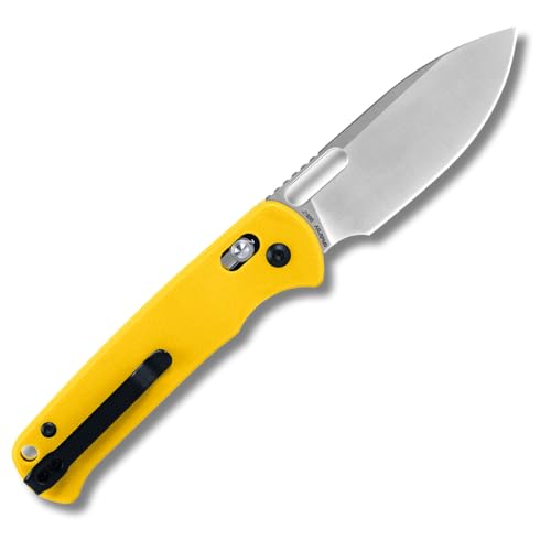 CJRB Hectare-Alt Pocket Knife Yellow 3.11'' AR-RPM9 Steel Blade, G10 Handle
