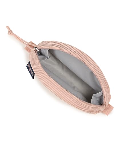 Compact Minimalist Semicircular Pouch - Large Pouch / Misty Rose Corduroy